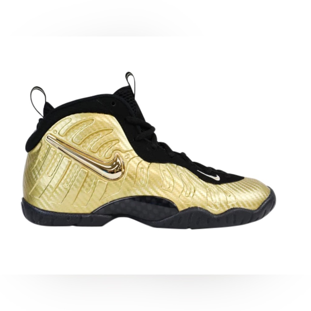 Nike little Posite Pro GS 'Metallic Gold'